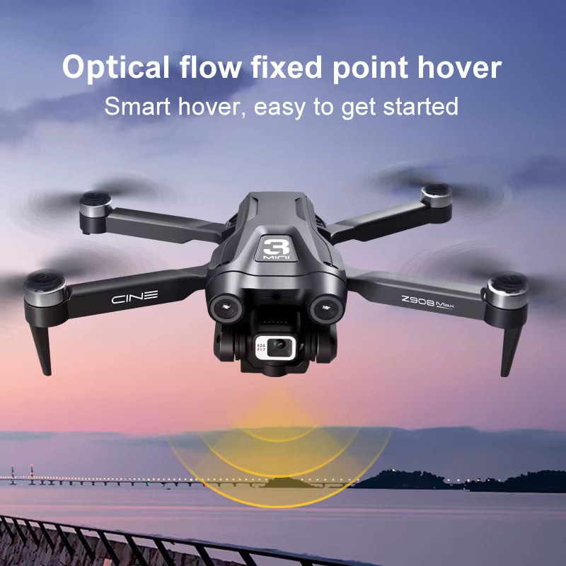 MINI Z908Pro Max 4K FPV Drone - Professional Brushless Quadcopter with Obstacle Avoidance & Folding Design